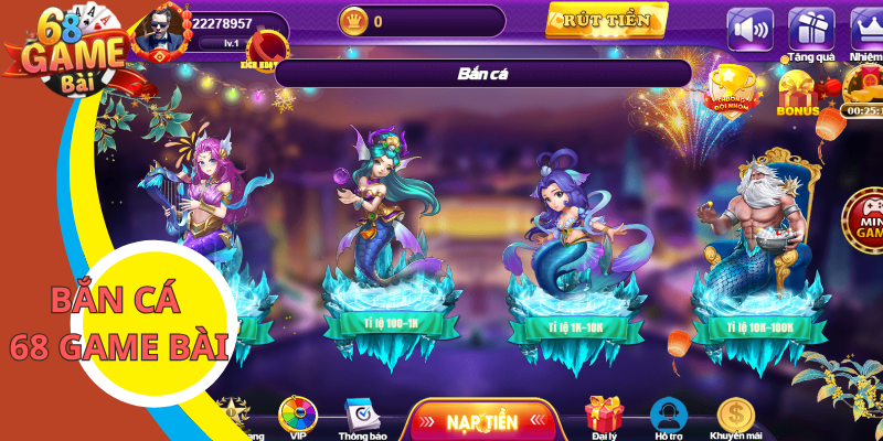 Bắn Cá 68 Game Bài