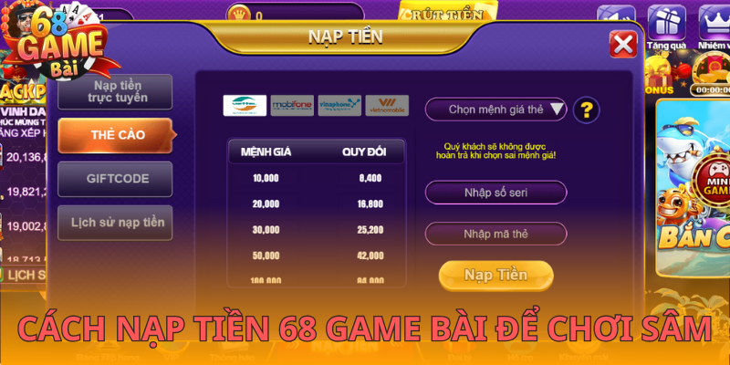 Cách tham gia chơi sâm 68 Game Bài dễ dàng