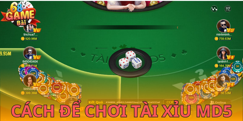 Phân tích các hành động chơi tài xỉu MD5 68 Game Bài 