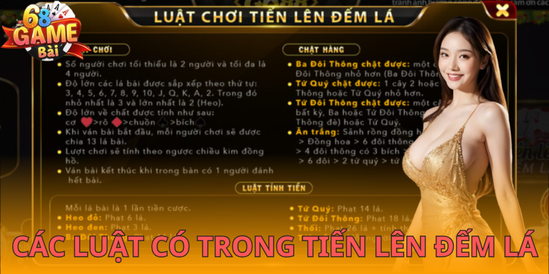 Luật đánh tiến lên đếm lá 68 Game Bài